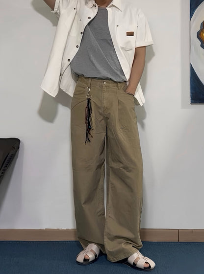 Puckered Wide Pants