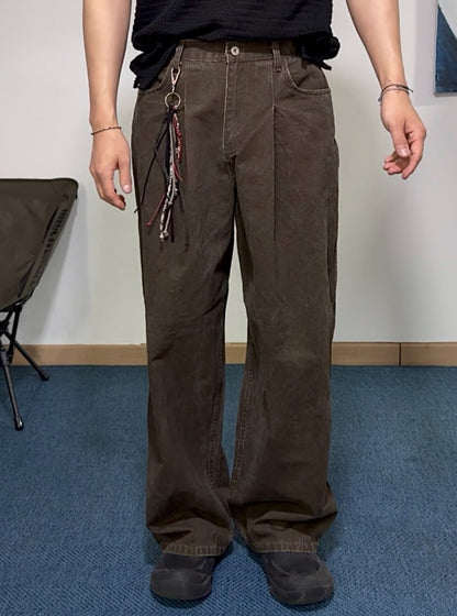 Puckered Wide Pants