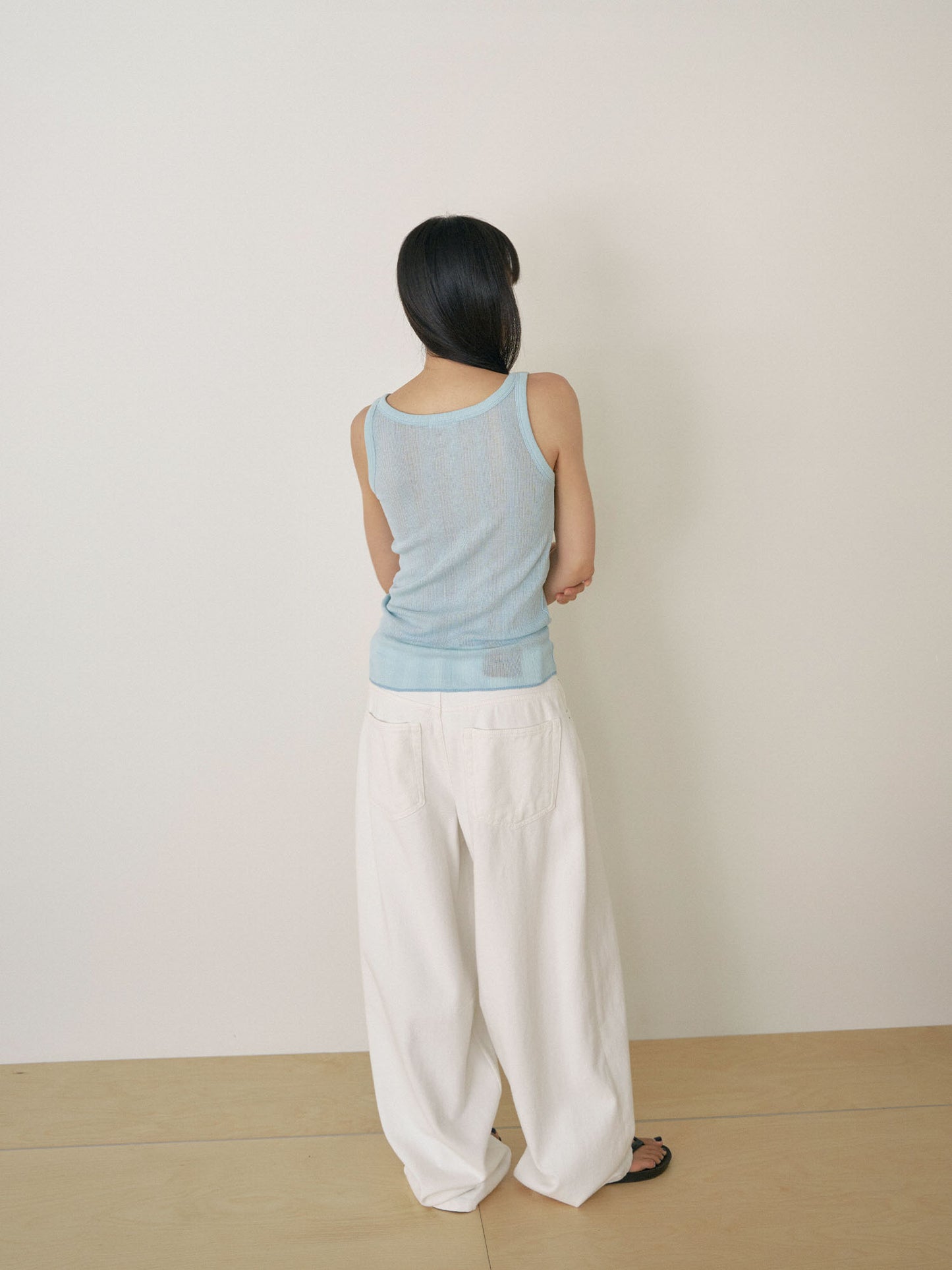 Summer V-neck Sleeveless - Blue