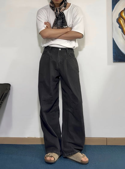 Puckered Wide Pants