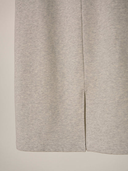 MARAN Center Slit Sweat Skirt - Light Gray 商品画像16/17
