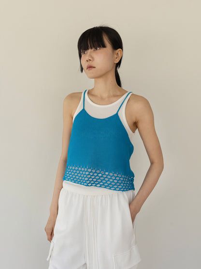 【MARAN】Block Sleeveless-BLUE