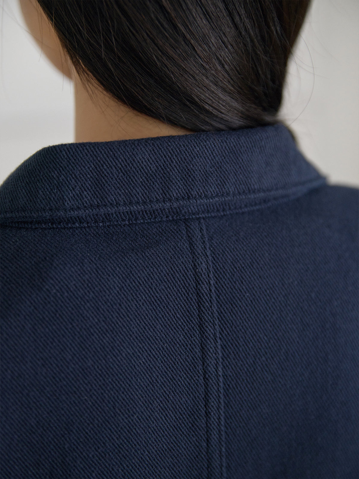 MARAN Cotton Twill Crop Jacket - Navy 商品画像20/21