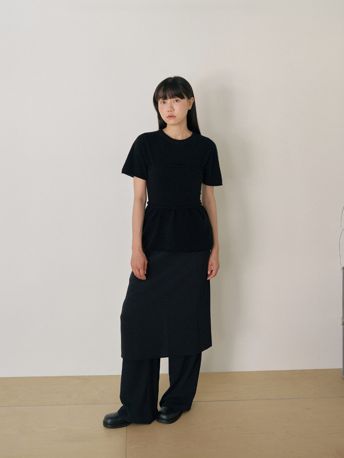 Skirt Overlay Pants - Black 10