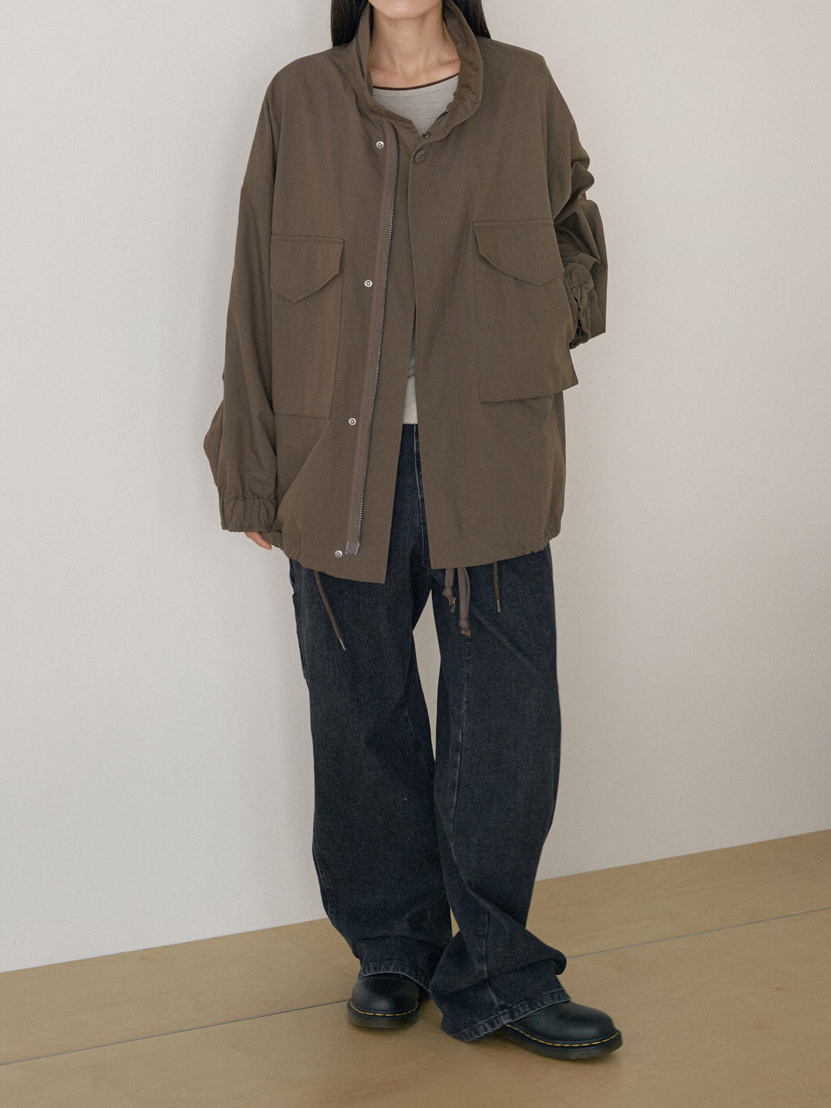 MARAN Pocket Detail Jacket - Brown 商品画像14/21