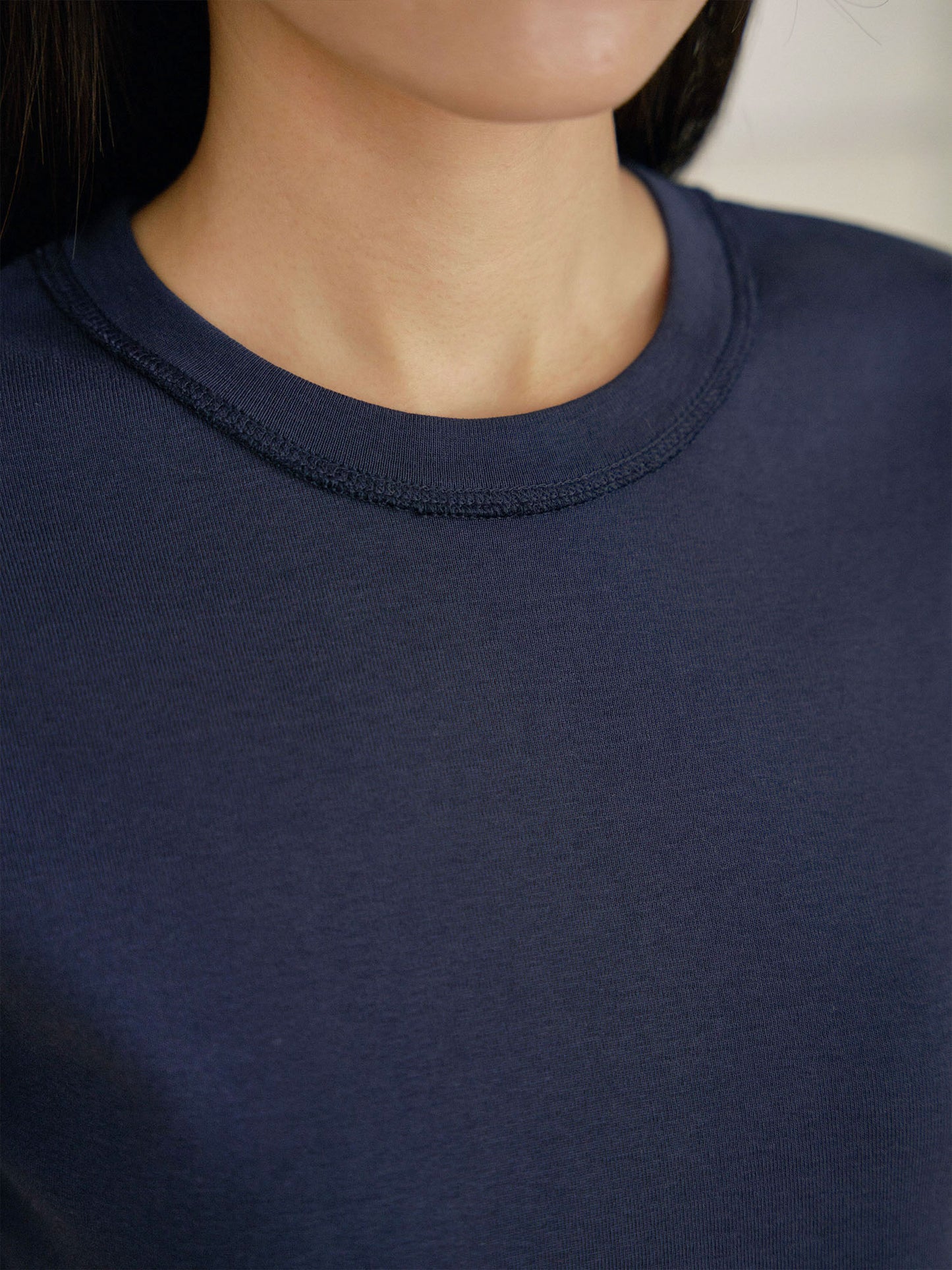 Soft Rib Short Sleeve - Navy