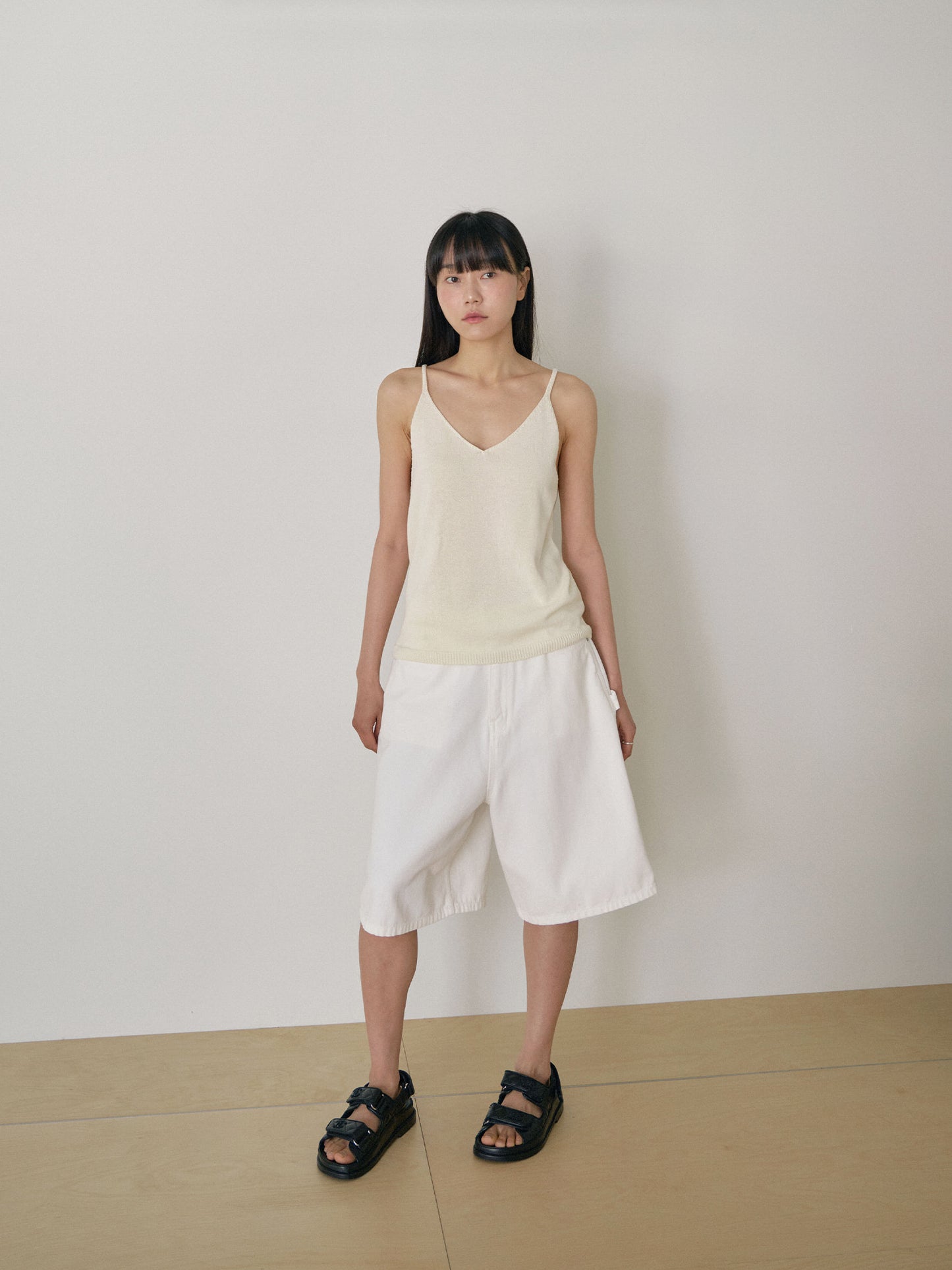 Oxford Work Half Pants - Ivory