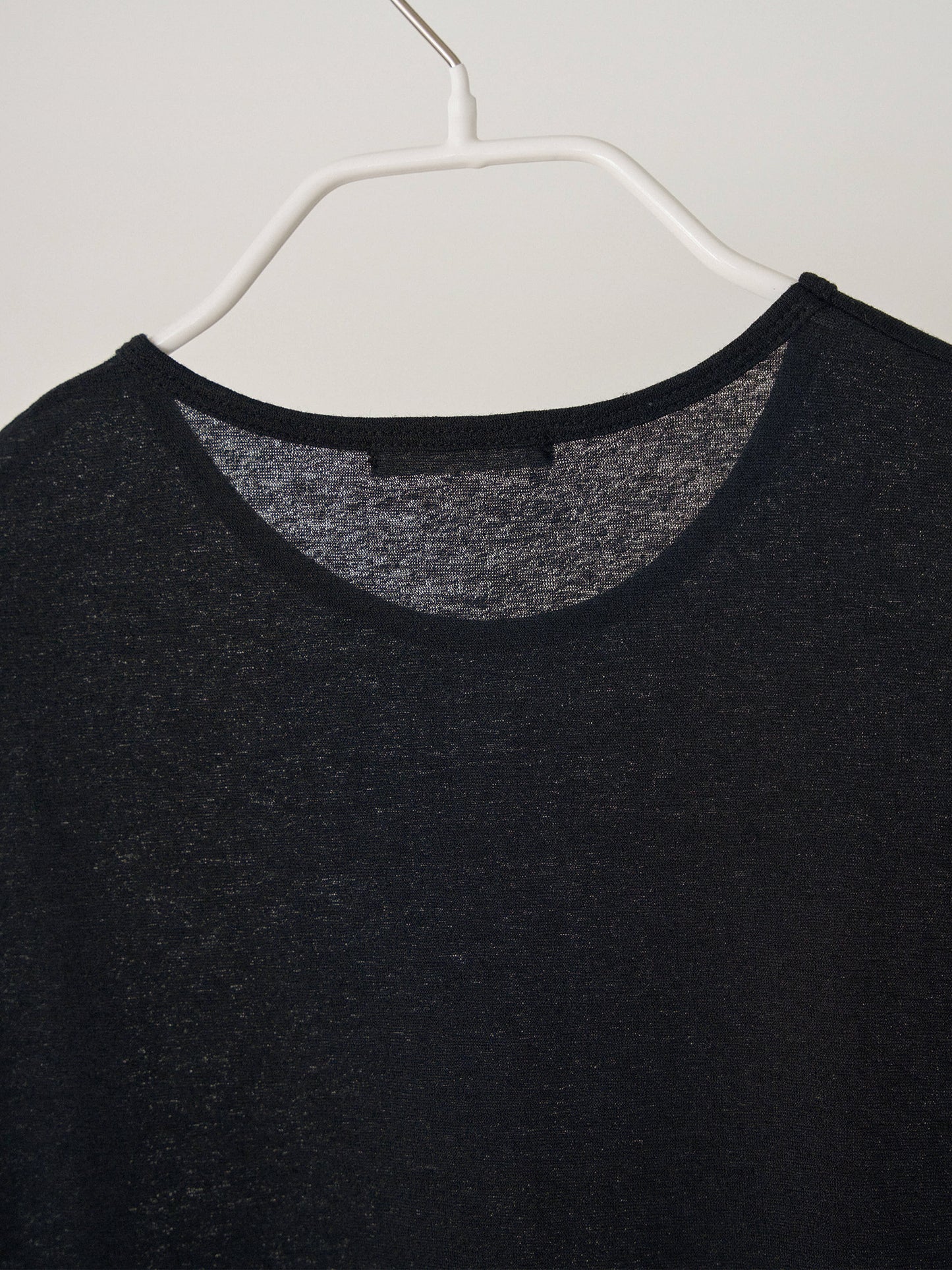 Linen Loose Short Sleeve - Black