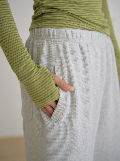 Current Waffle Sweatpants - Light Gray 11