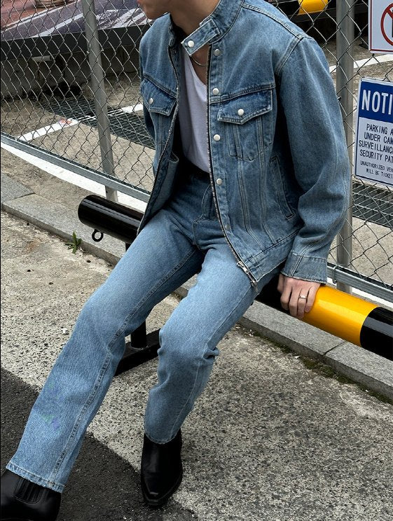 80s style hot sale denim jacket