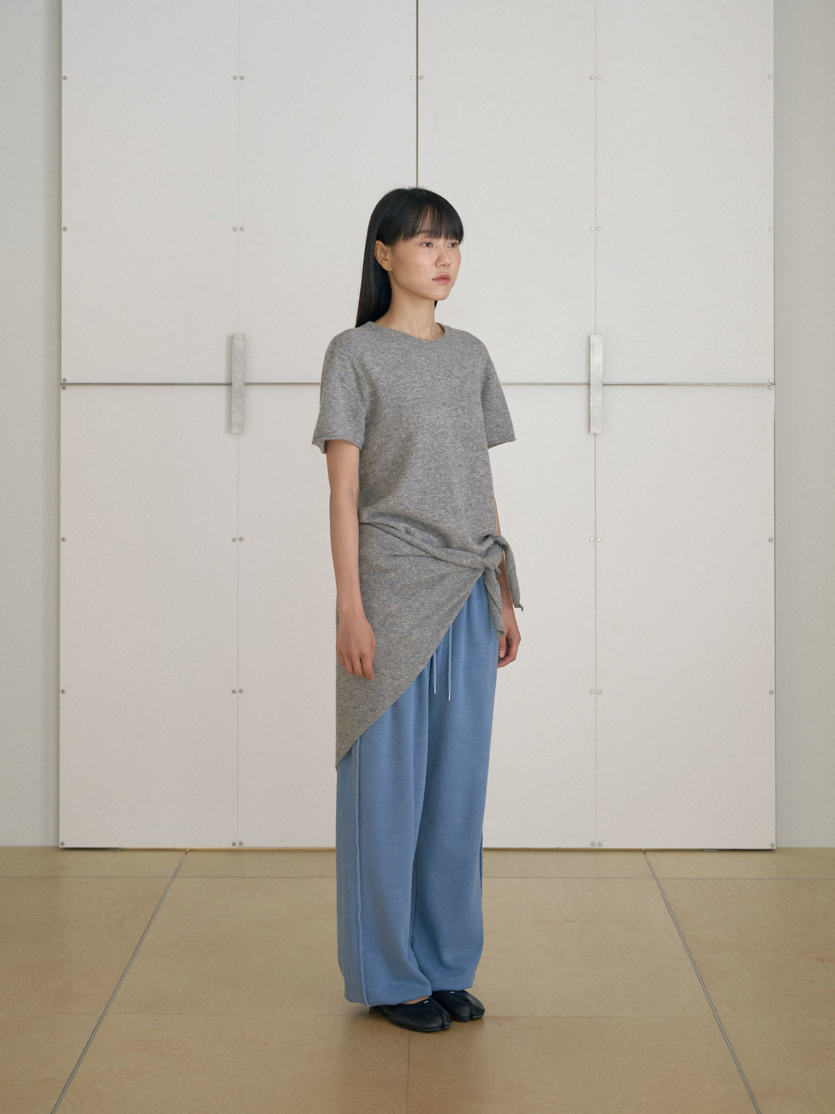 MARAN Cutoff Short Sleeve Pullover - Gray 商品画像21/21
