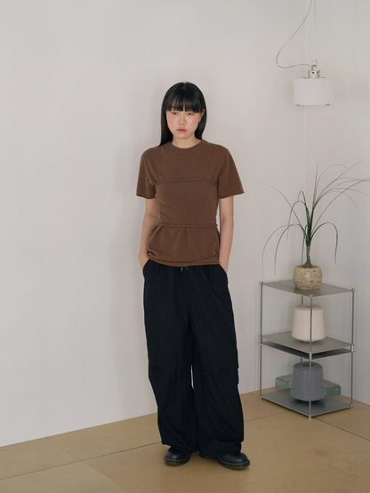 Cashmere Bustier - Brown 7