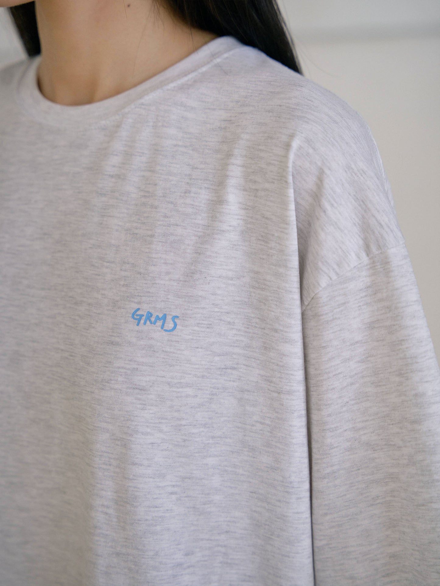 Dot Printing Short Sleeve - Light Gray