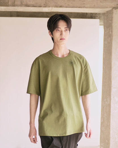 Flower Graphic T-Shirts (Recycled Fabric)_Black
