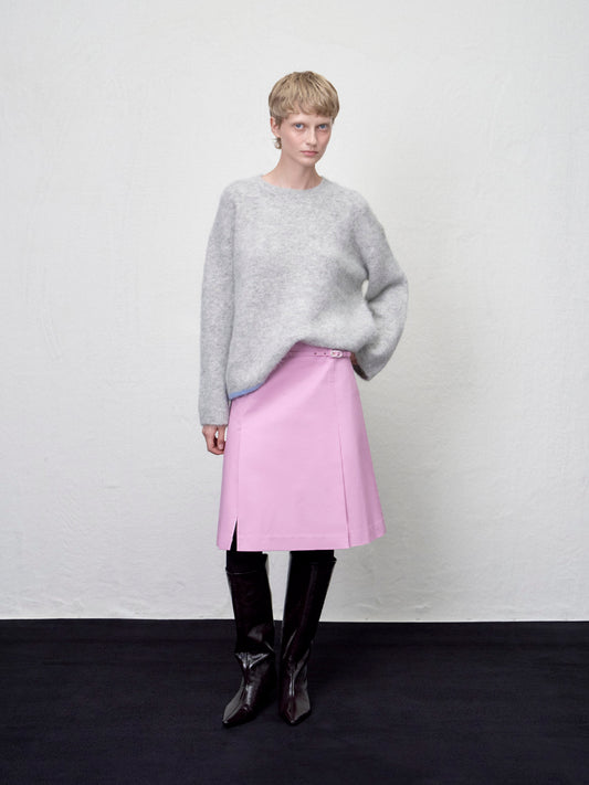 【ARIK. アリク AW】Fulu slit midi skirt Orchid Pink