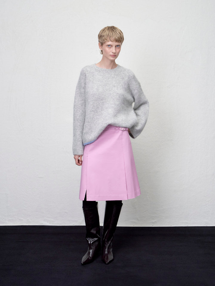 【ARIK. アリク AW】Fulu slit midi skirt Orchid Pink