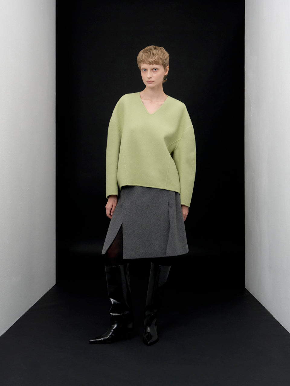 【ARIK. アリク AW】Sarin wool pullover jumper Apple green