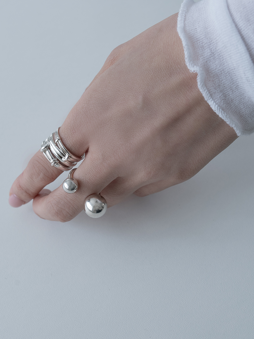 韓国ブランド リング pinekim Stack Ring ミニマル