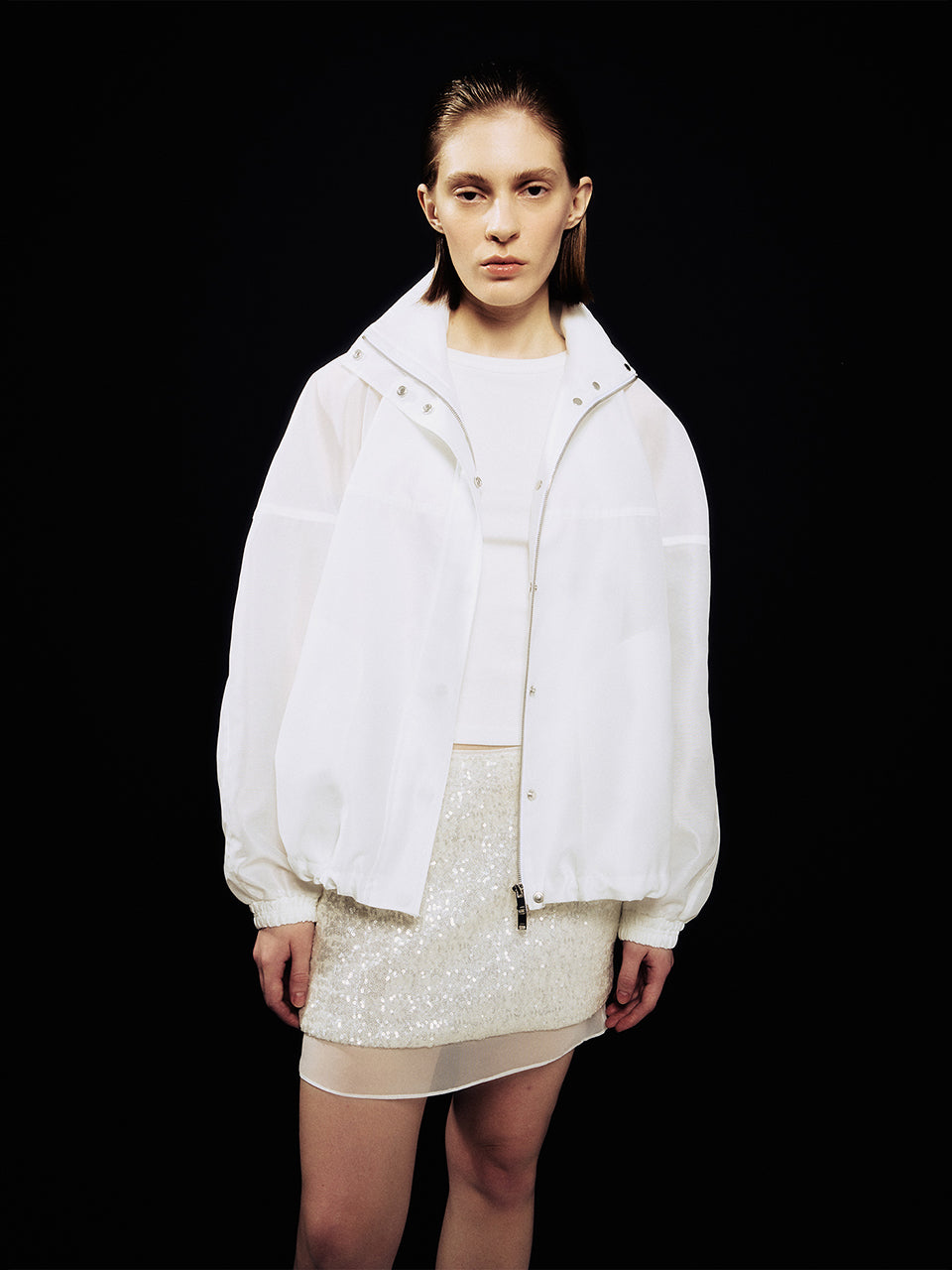 [ARIK.] [24SS] ELBA oversized bomber White