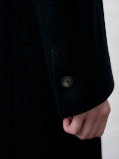 [ARIK. Arik AW] [REORDER] Libra tailored single breasted wool coat Black