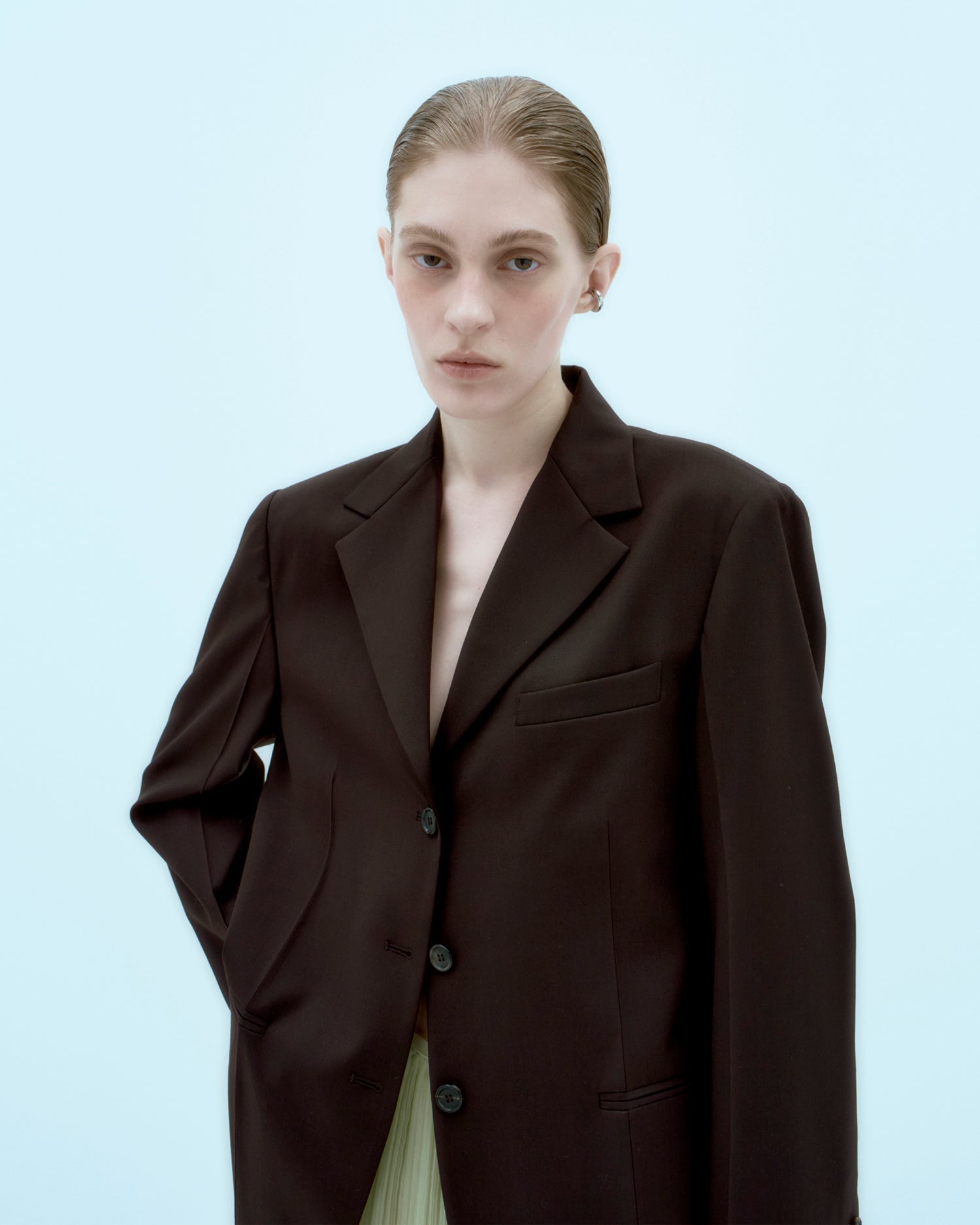 Altair Pressed Jacket 韓国モード ファッション コーデ例