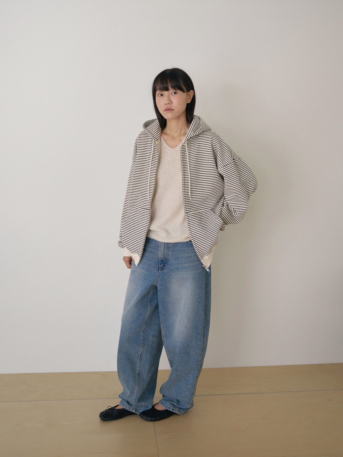 Tapered Denim Pants - Indigo 12