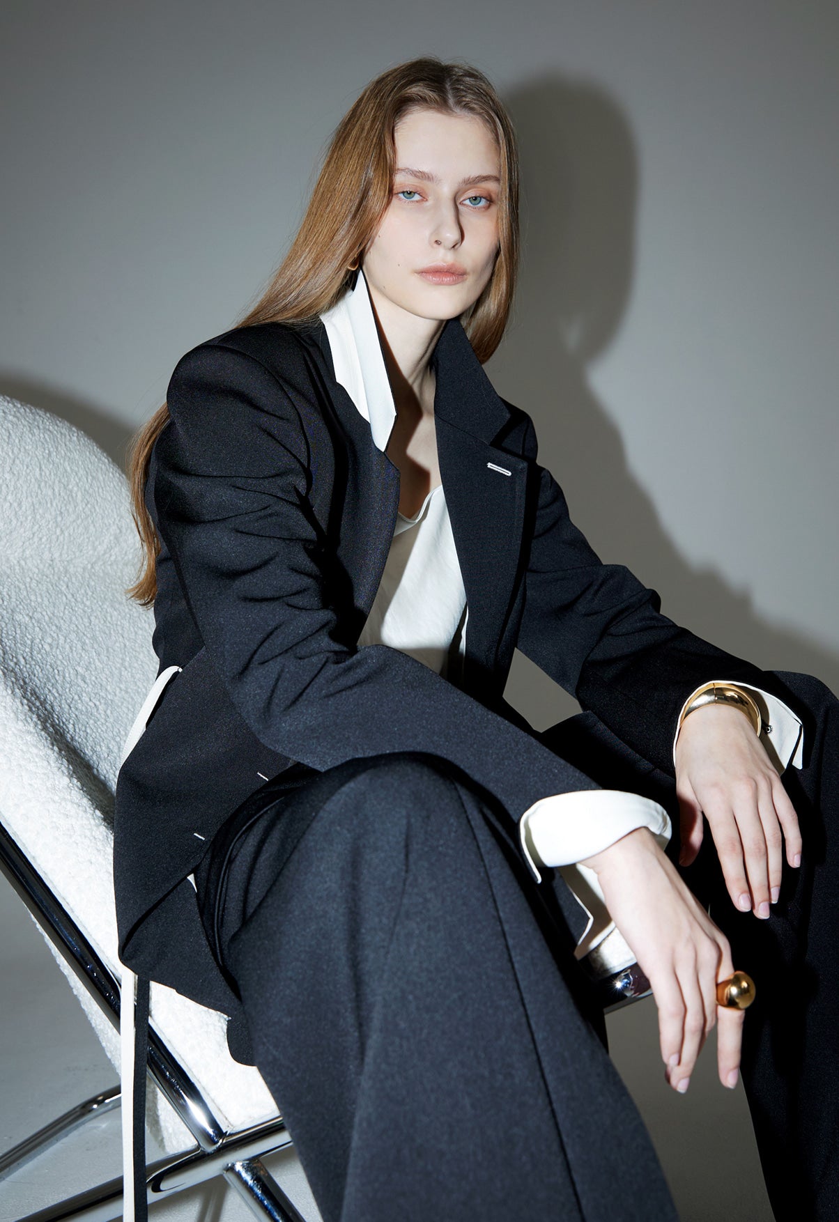 [RENEJ 2025SS] Us Square Tweed Jacket 