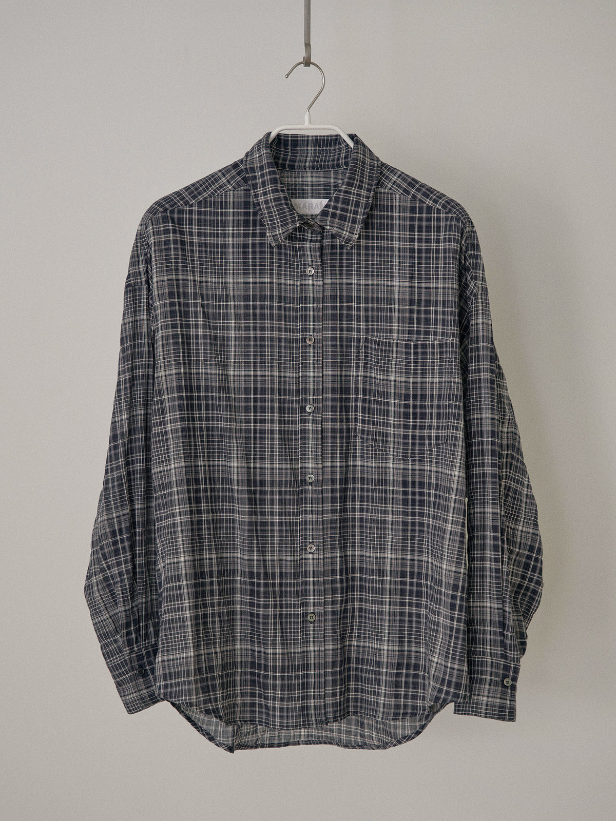 MARAN Check Wire Shirt - Navy 商品画像16/21