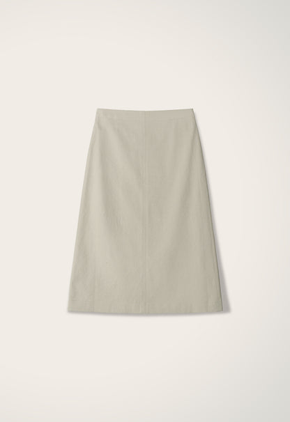 Chino Back-Slit Skirt BEIGE