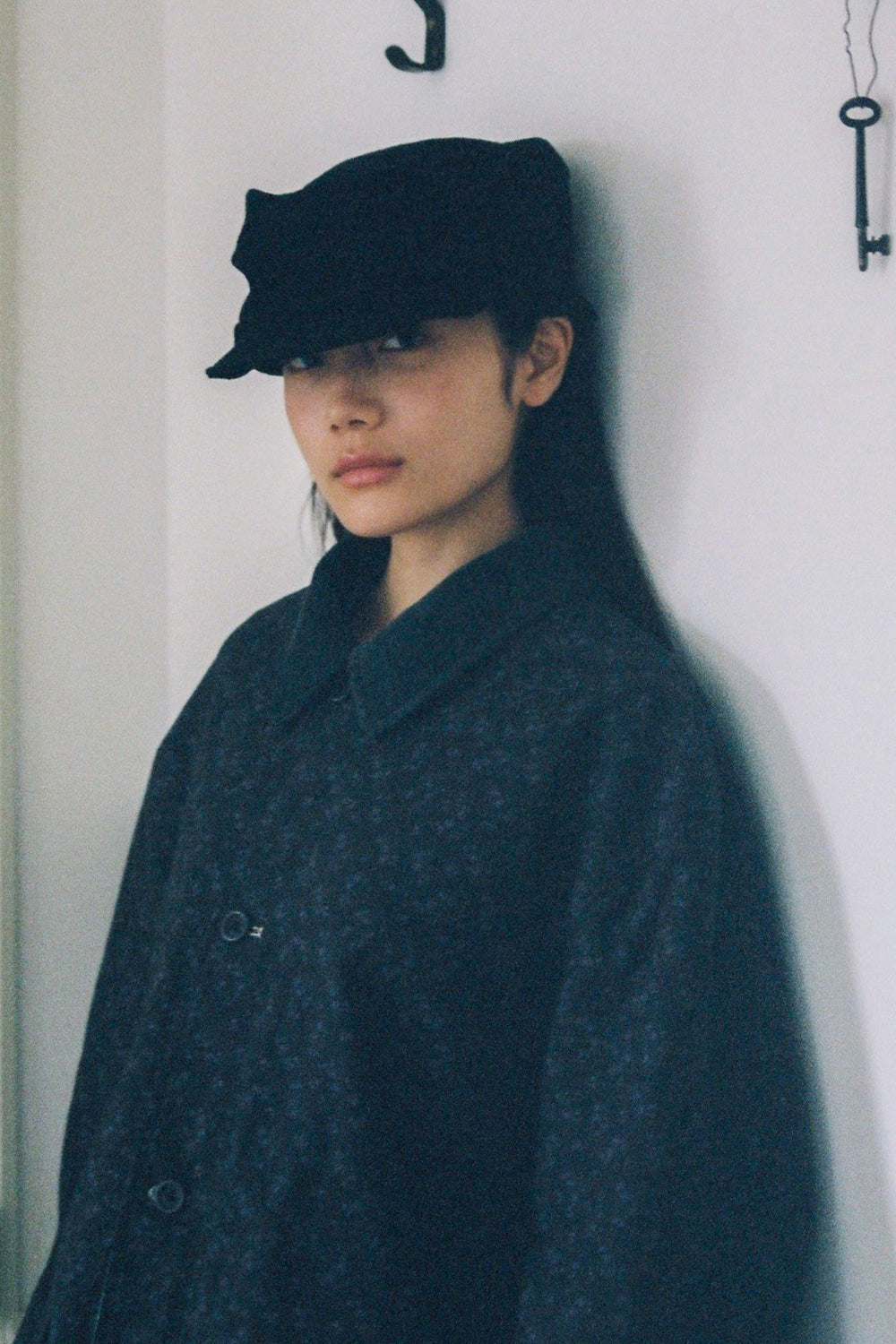 VINTAGE COTTON CASQUETTE, BLACK