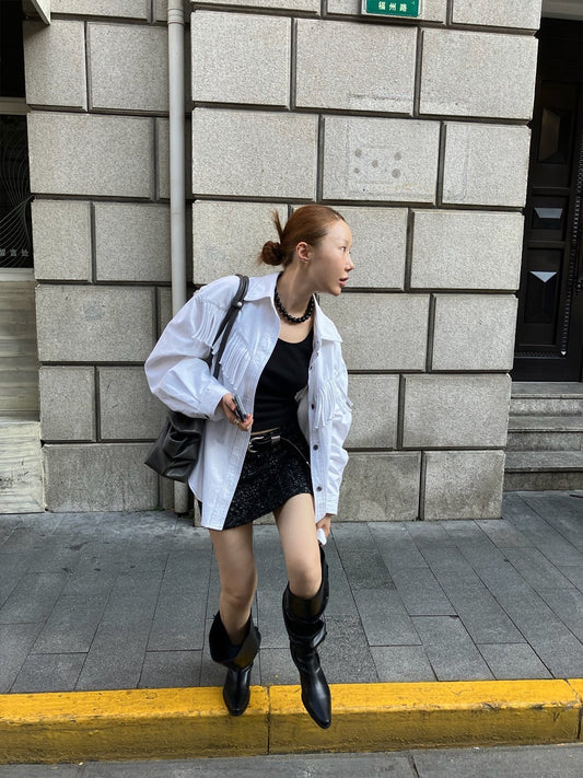 [A MA:DE] Fringe Jacket