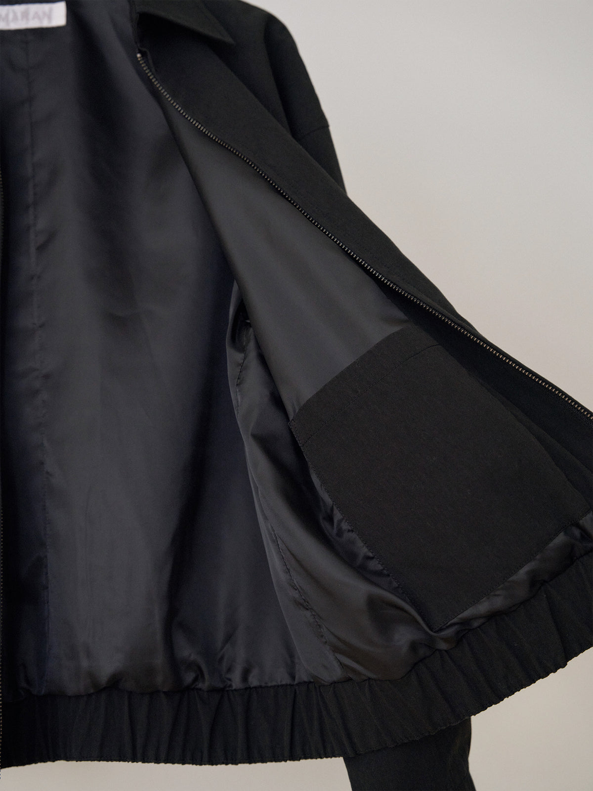 Washed Gabardine Blouson - Black 12