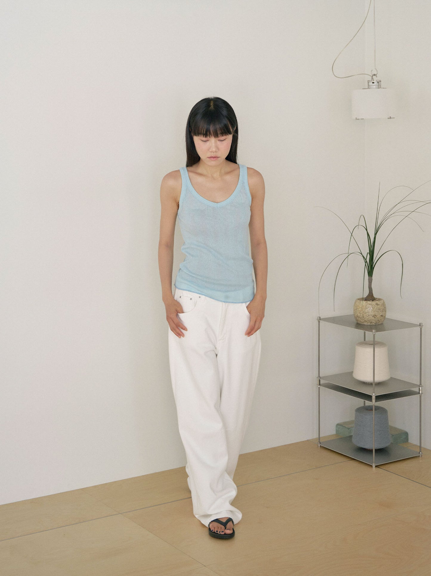 Summer V-neck Sleeveless - Blue
