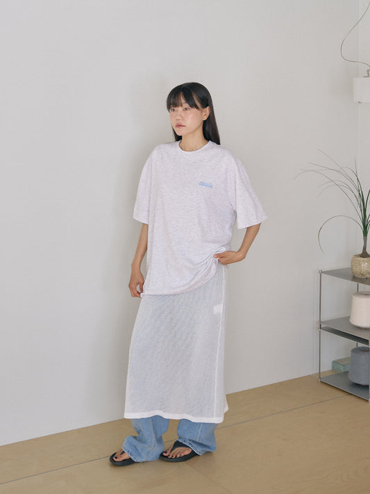 Granma Printing Short Sleeve - Light Gray