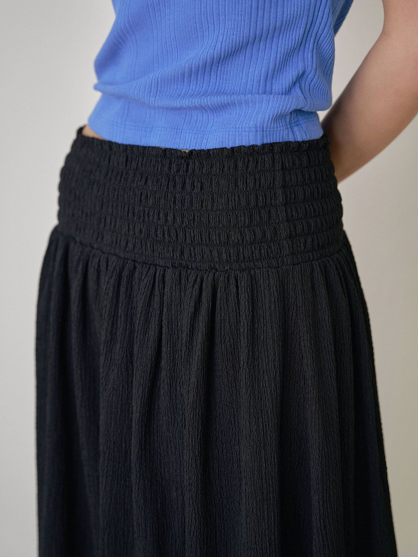 Soft Banding Skirt - Black