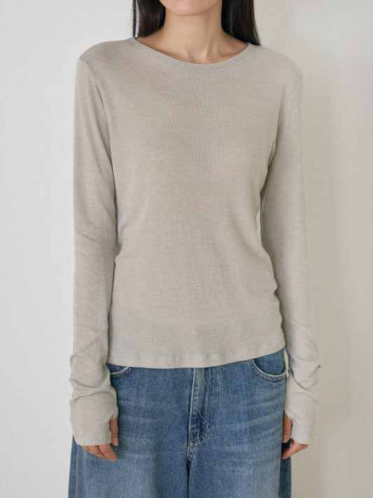 Finger Hole Long Sleeve - Green 1