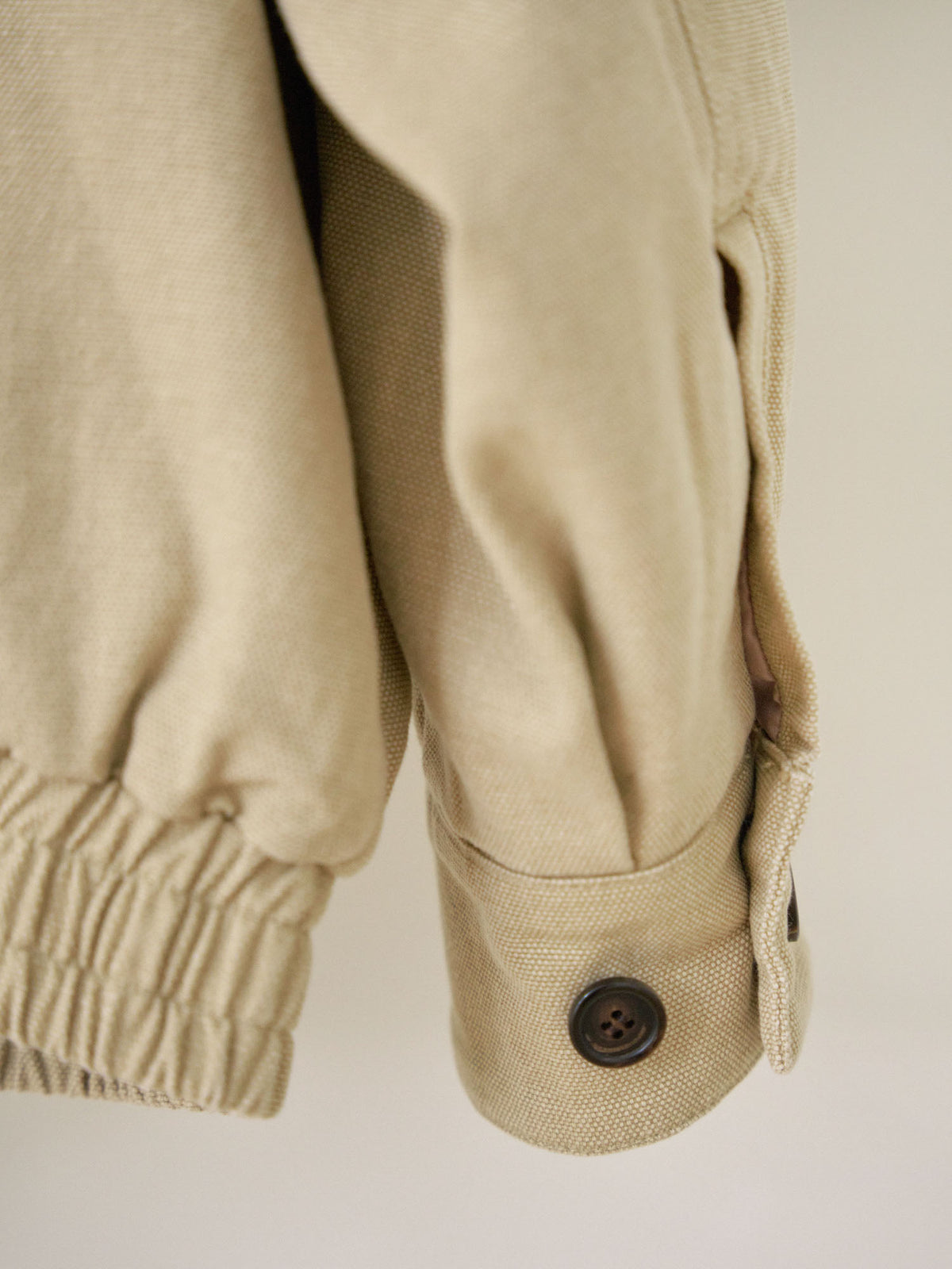 Washed Oxford Blouson - Beige 12