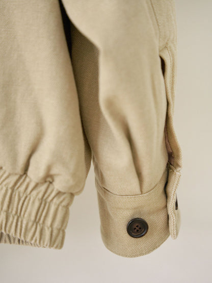 Washed Oxford Blouson - Beige 12
