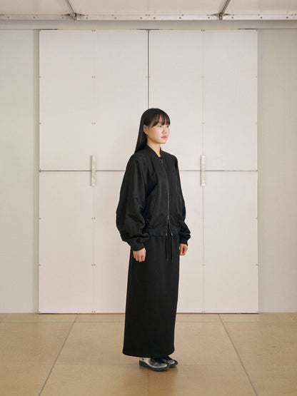 MARAN Center Slit Sweat Skirt - Black 商品画像15/19