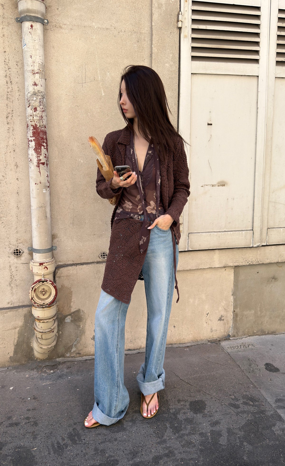 Wide Cuff Denim