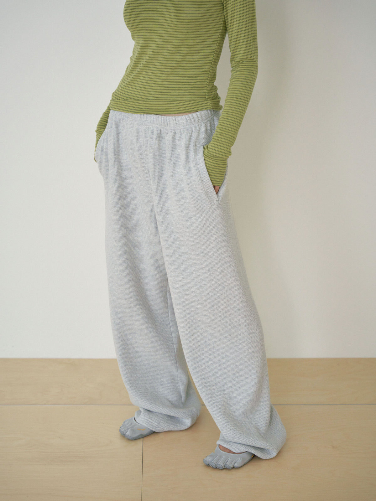 Current Waffle Sweatpants - Light Gray 7