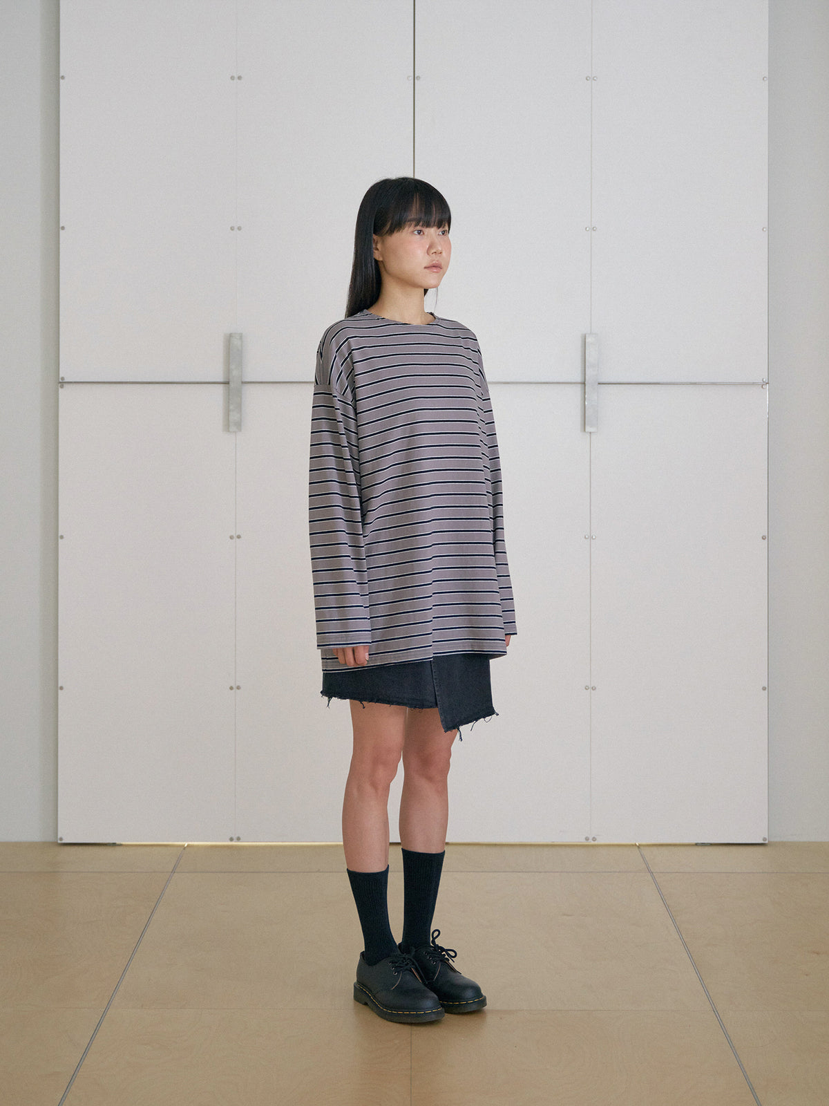 MARAN Bridge Boat Neck Long Sleeve - Charcoal 商品画像15/19
