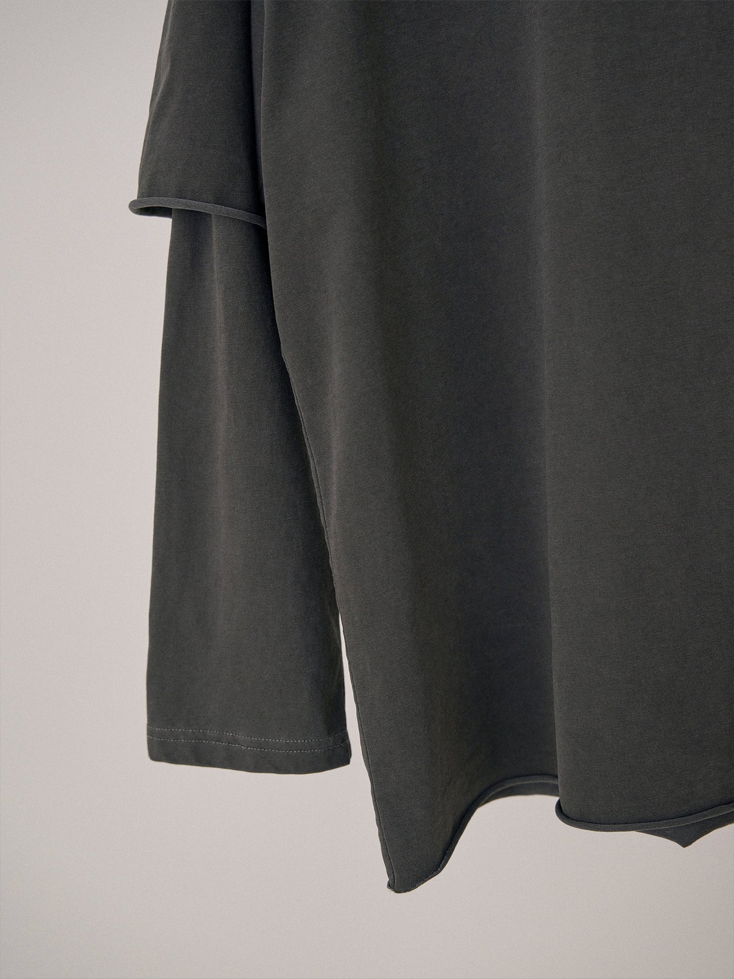 Pigment Layered Long Sleeve - Charcoal