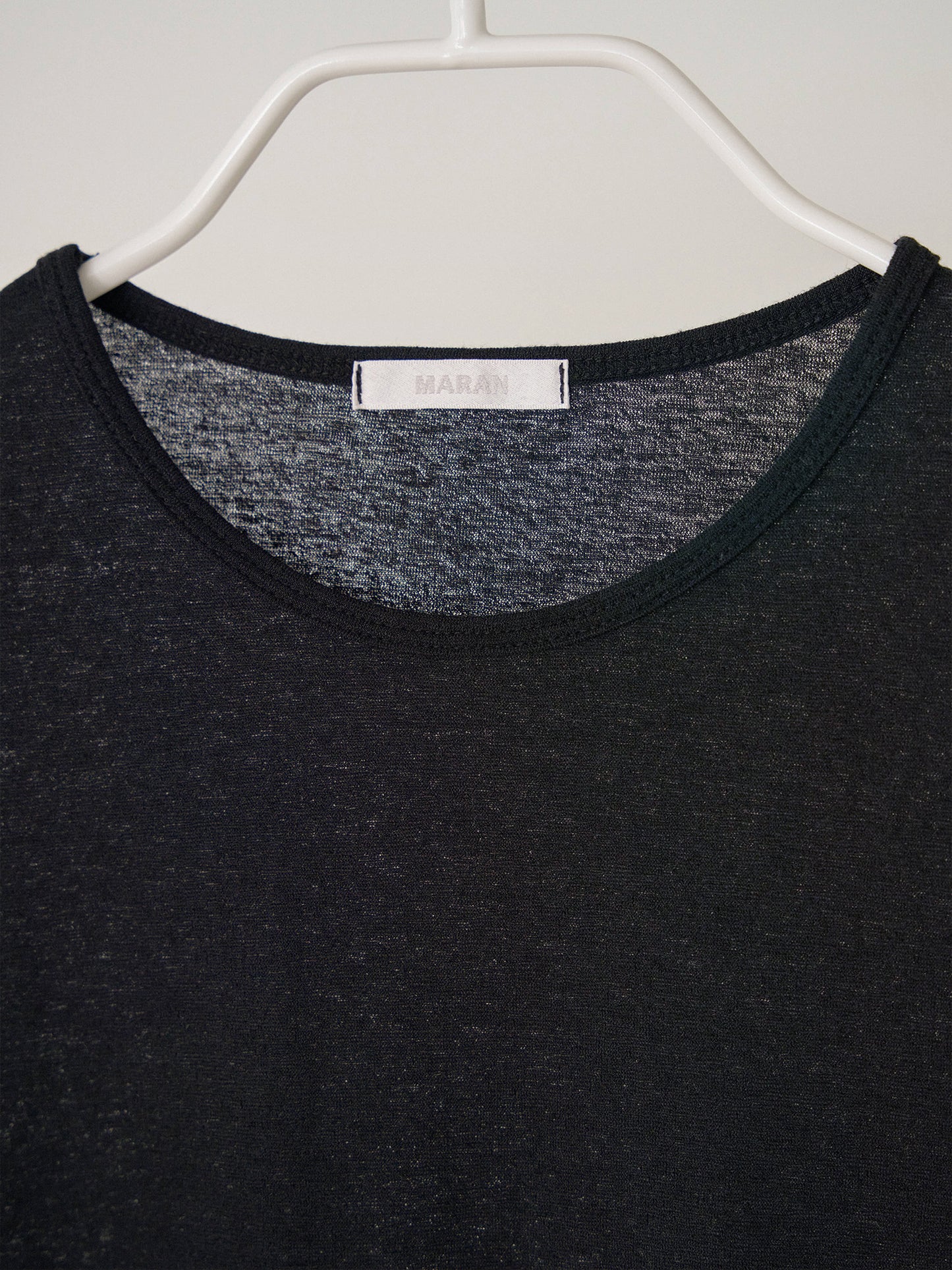 Linen Basic Short Sleeve - Black