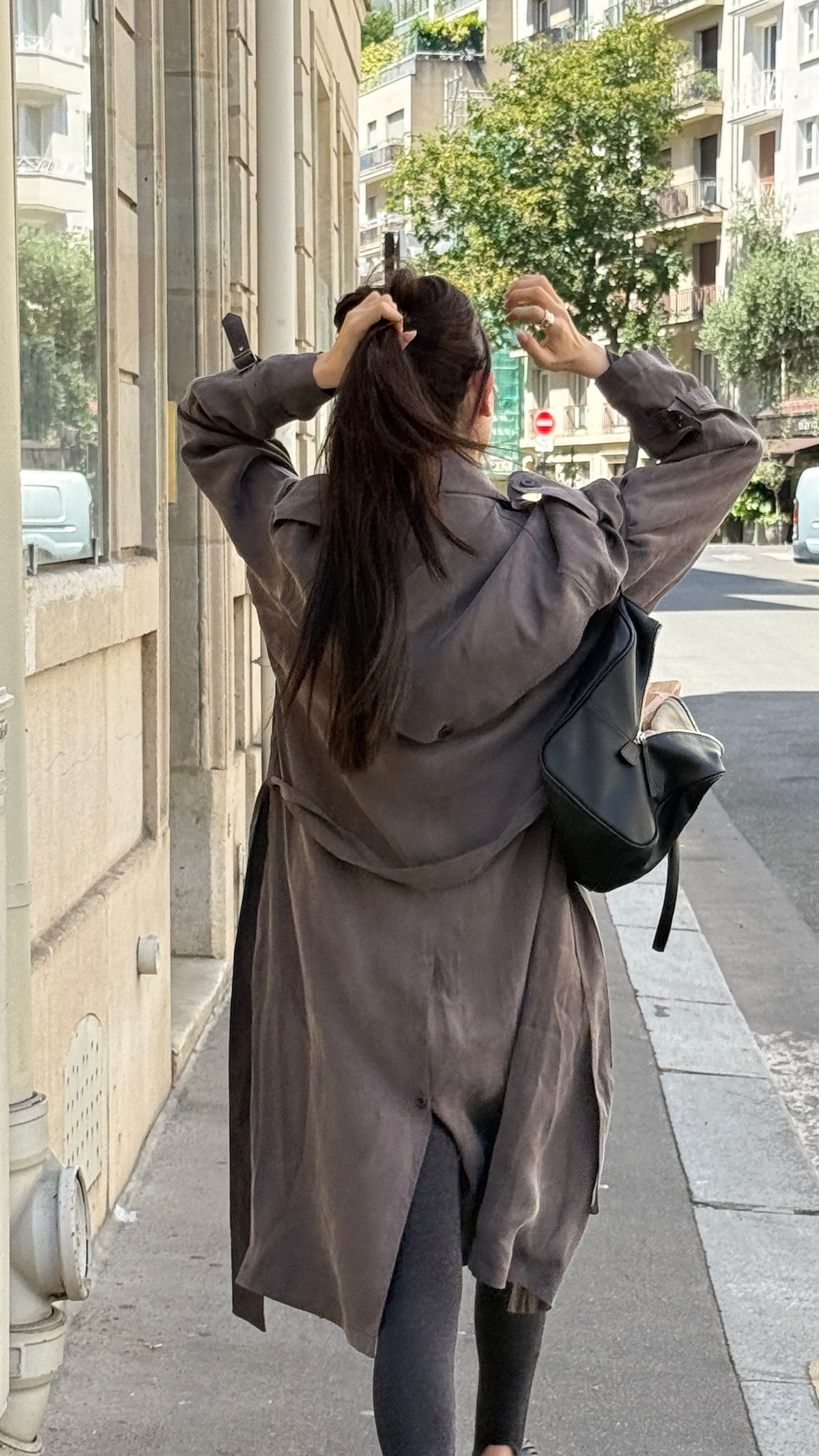 Eyelet Trench Coat