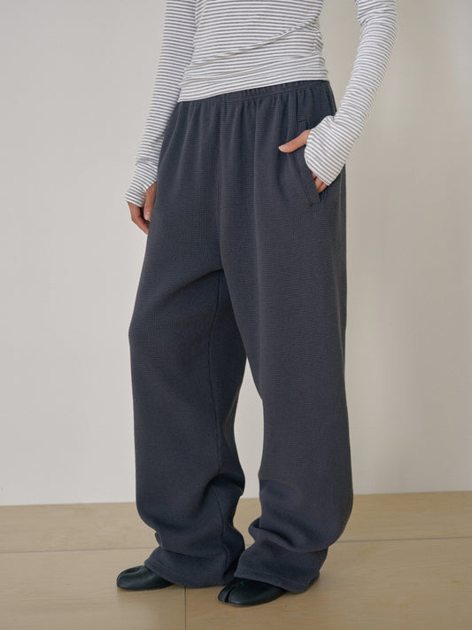 Current Waffle Sweatpants - Charcoal 2