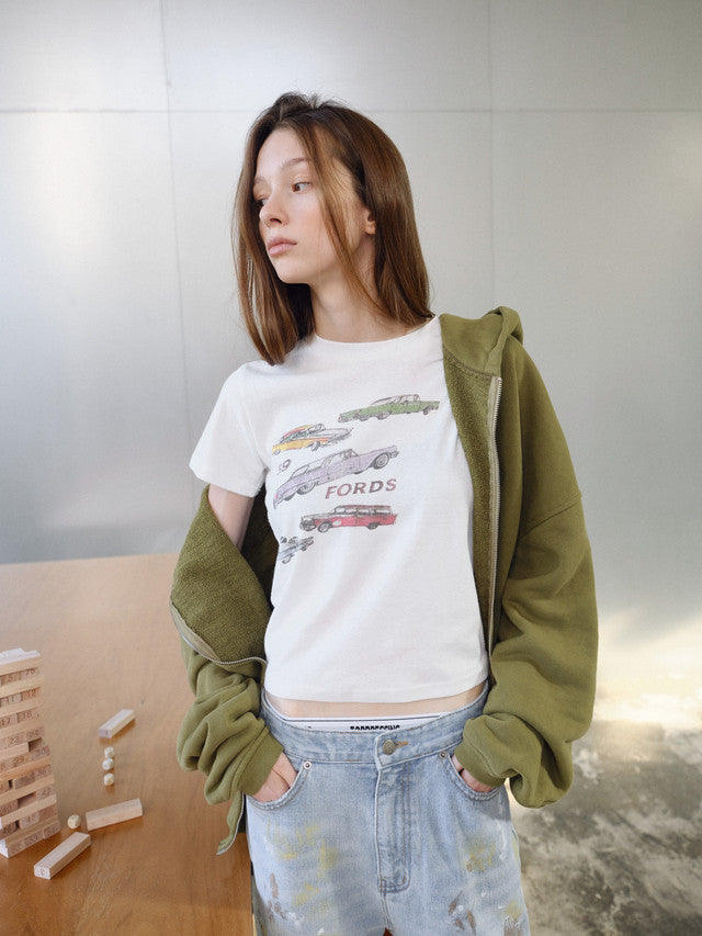 カーグラフィックTシャツ