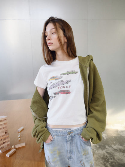 カーグラフィックTシャツ