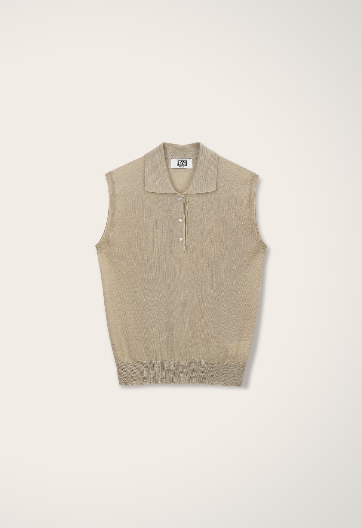 New Collar Sleeveless Knit
