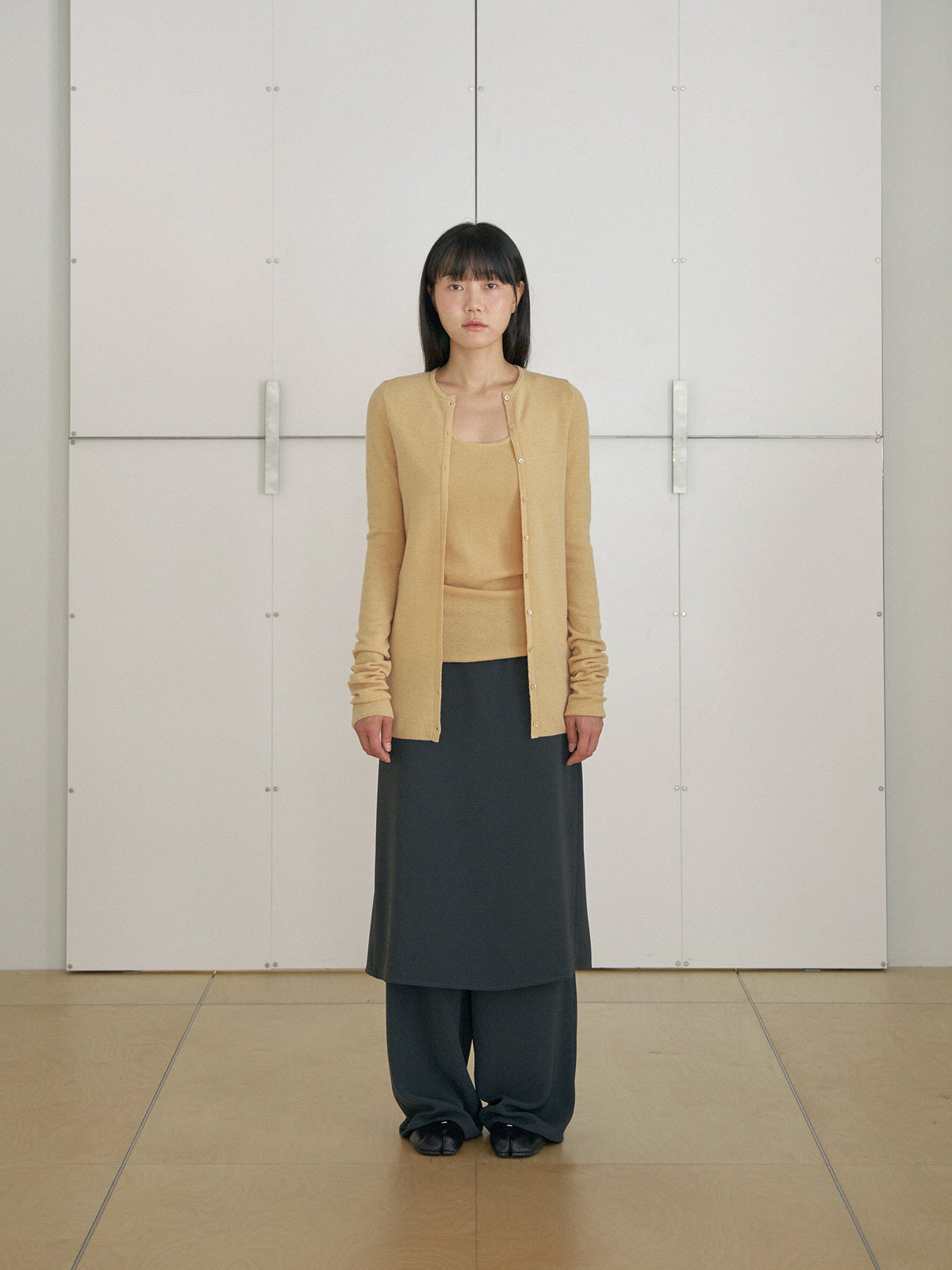 MARAN Alpaca Button Cardigan - Beige 商品画像14/21